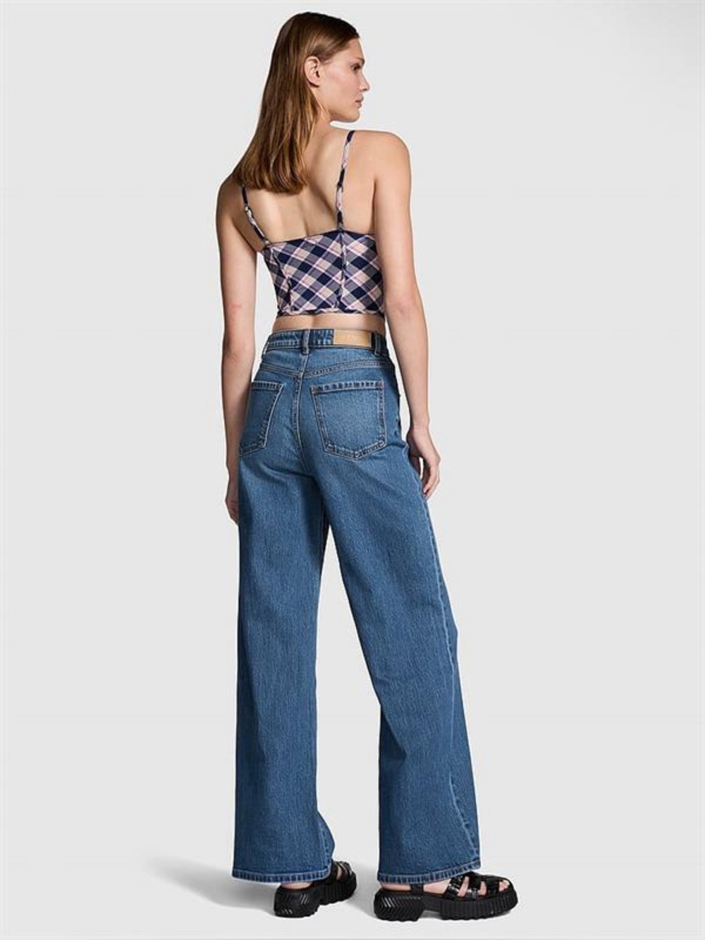 Victoria’s Secret Pink High Waist Straight Leg Jeans Blue Size 6